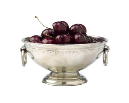 Small Deep Footed Bowl with Rings by Match Pewter