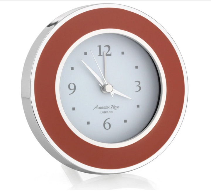 Round Enameled Alarm Clock