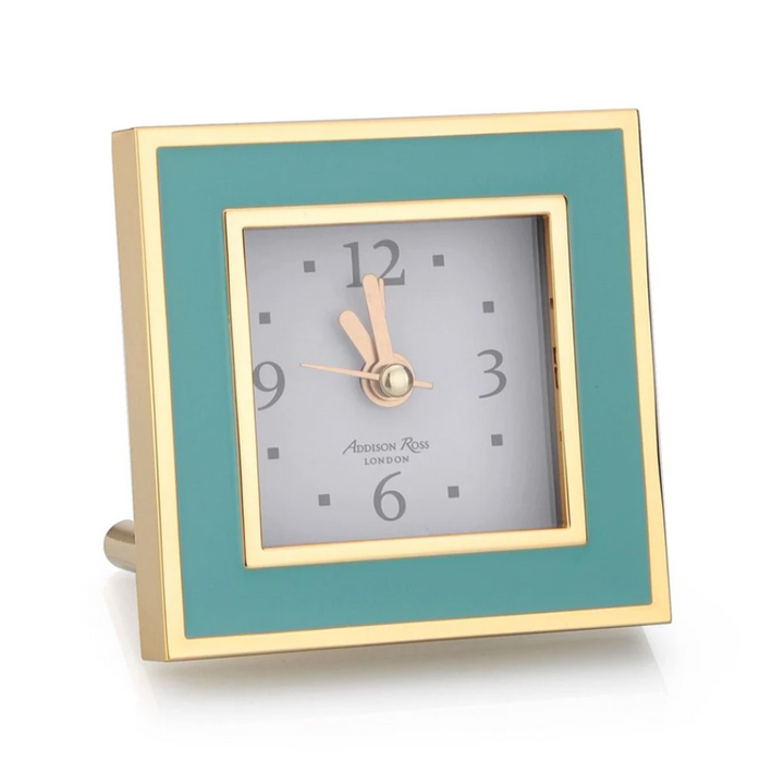 Square Enameled Alarm Clock