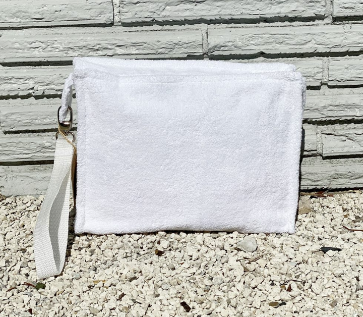 Terry Plastic Lined Clutch