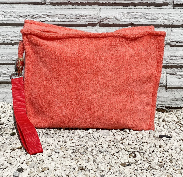 Terry Plastic Lined Clutch