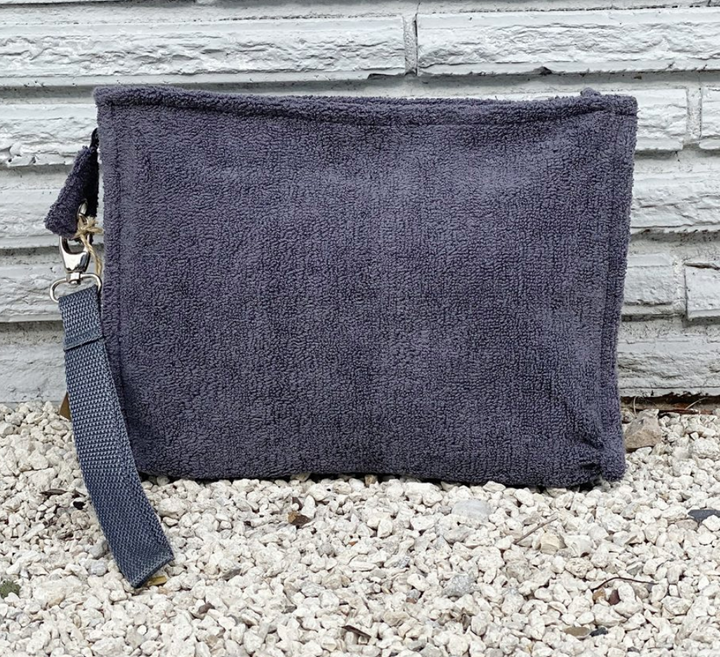 Terry Plastic Lined Clutch