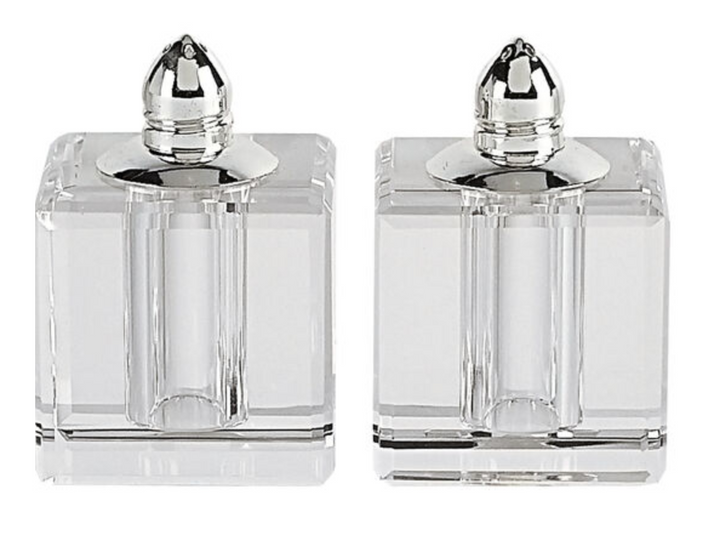 Crystal Salt and Pepper Shakers