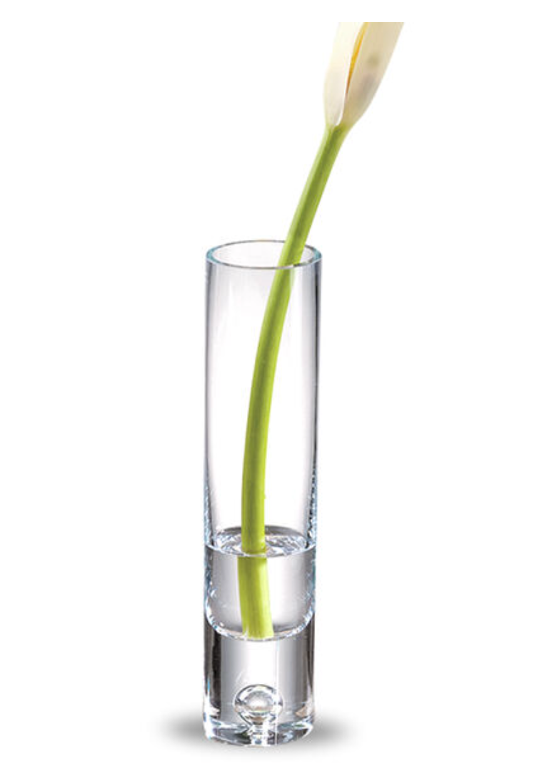 Galaxy Mouth Blown Crystal Bud Vase