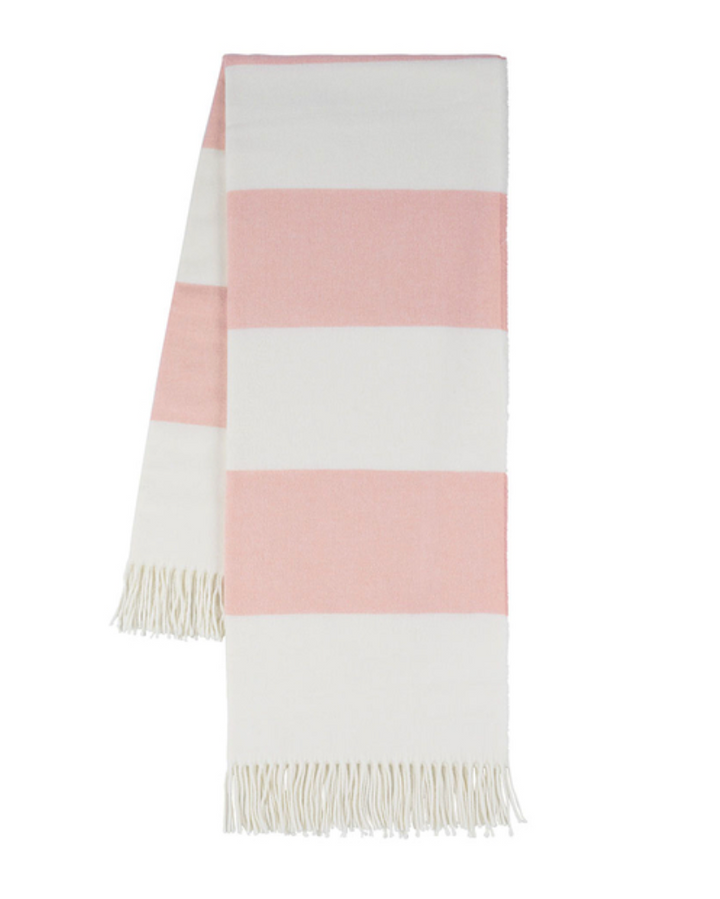 Rugby Stripe Herringbone Throw Blanket