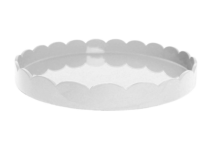 Round Scalloped Tray