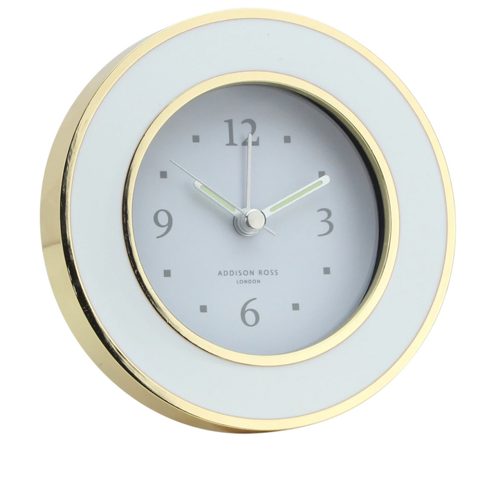 Round Enameled Alarm Clock