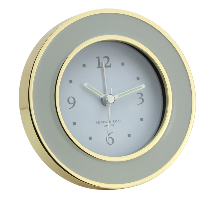 Round Enameled Alarm Clock