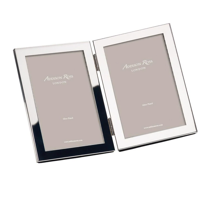 Silver Double Picture Frame