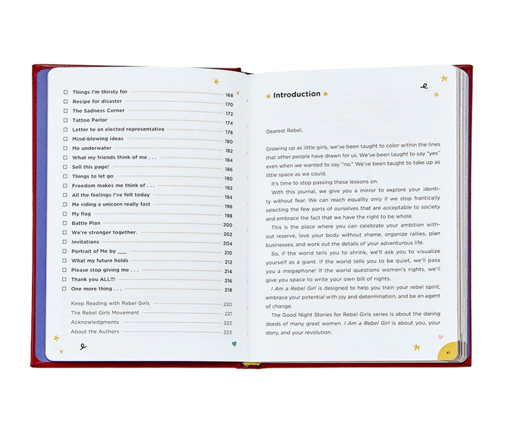I am a Rebel Girl Journal (Leather Bound)