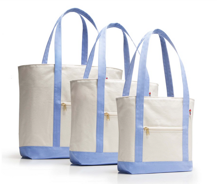 Barrier Island Zip-Top Canvas Tote