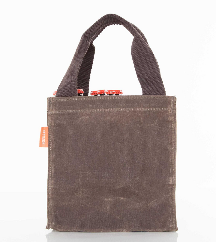 Waxed Canvas 6-Pack Beer Tote