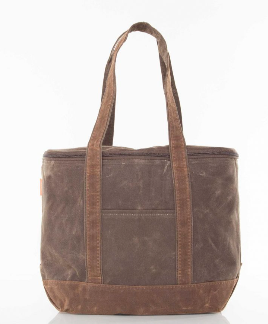 Waxed Canvas Cooler Tote