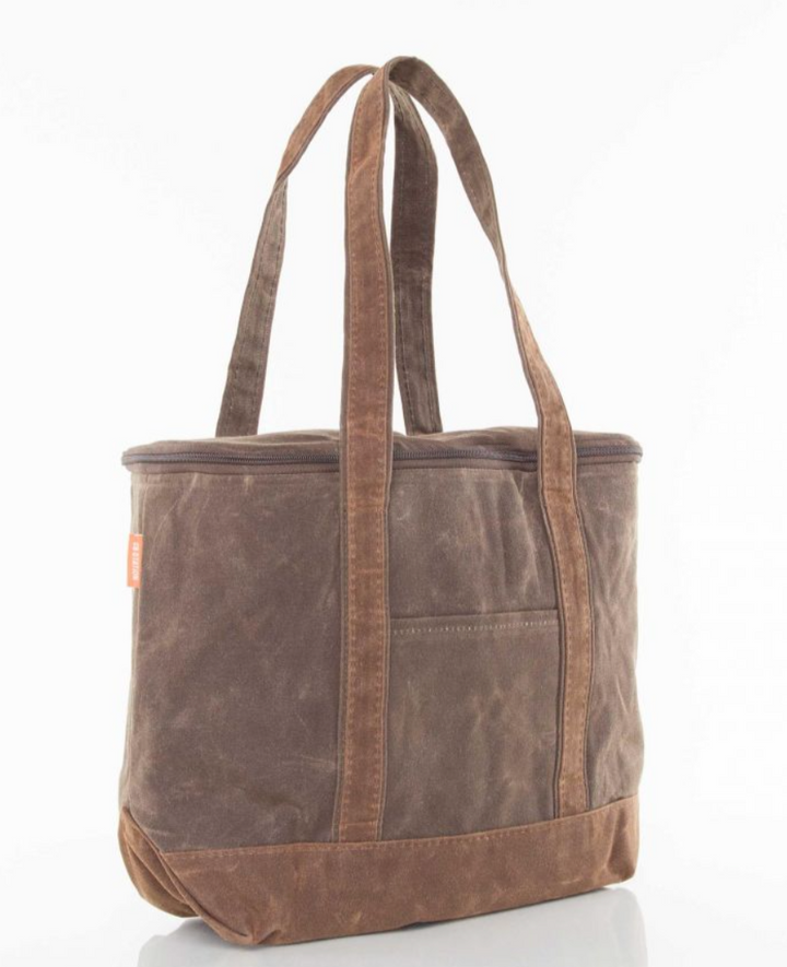 Waxed Canvas Cooler Tote