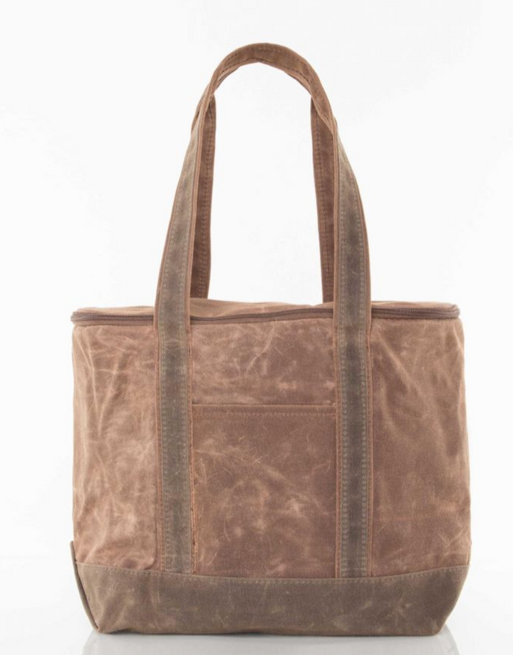 Waxed Canvas Cooler Tote