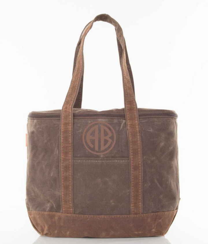 Waxed Canvas Cooler Tote