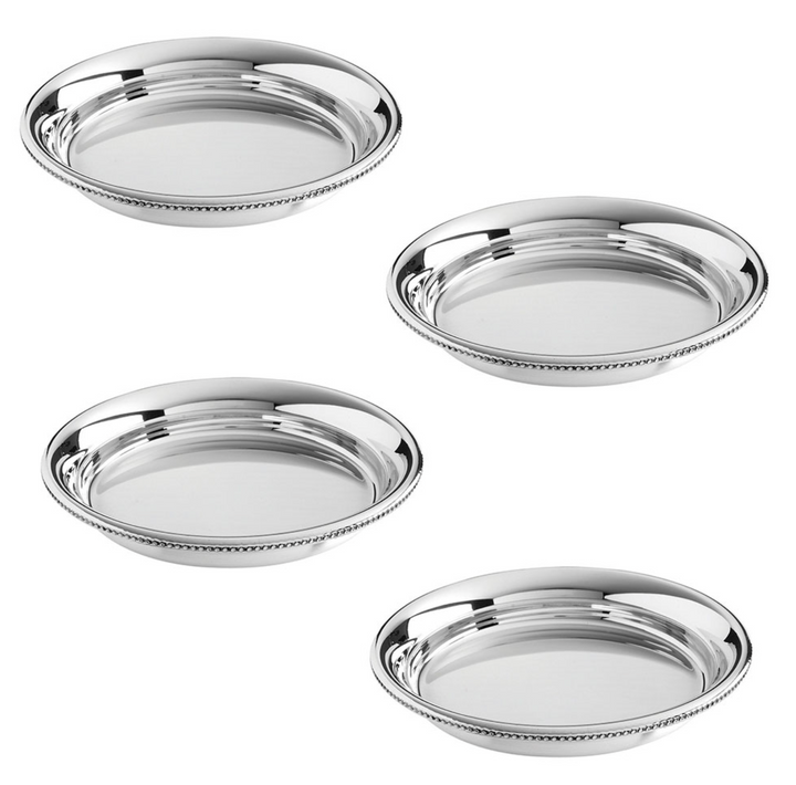 Pewter Drink Coasters (Set of 4)