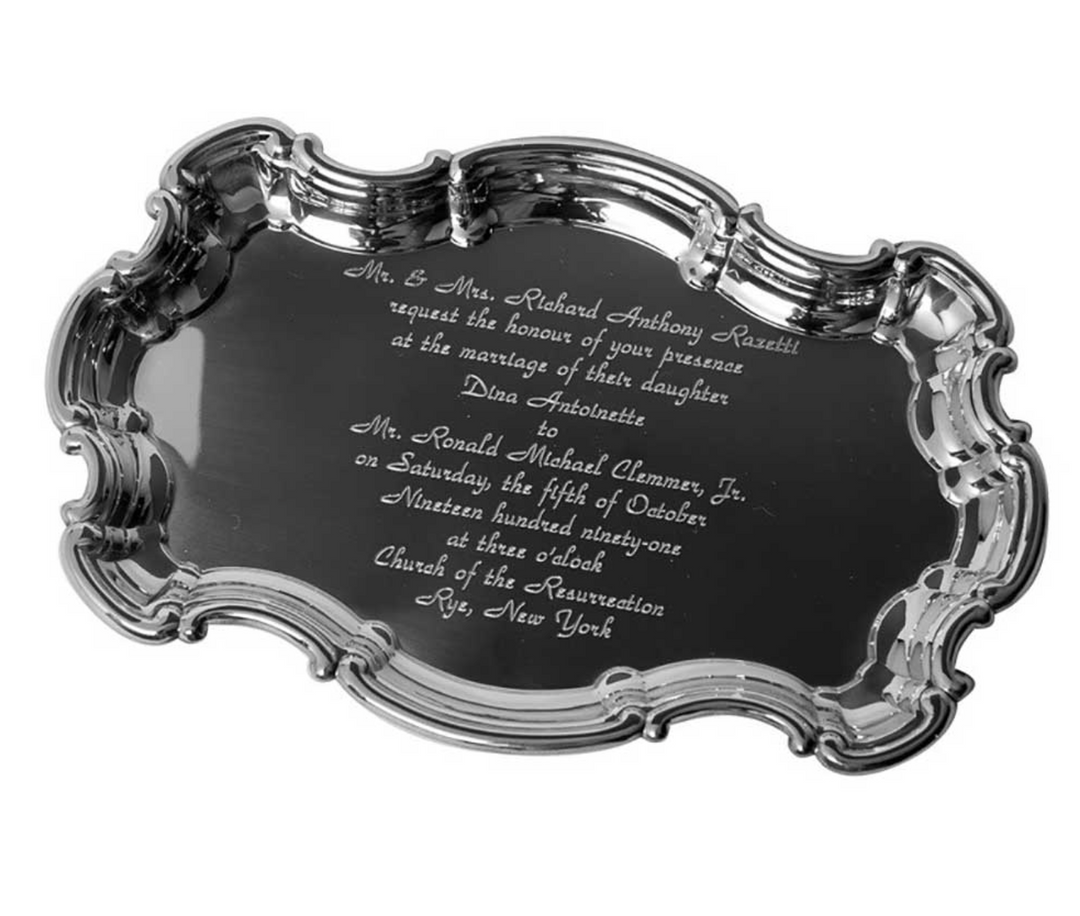 Engraved Wedding Tray