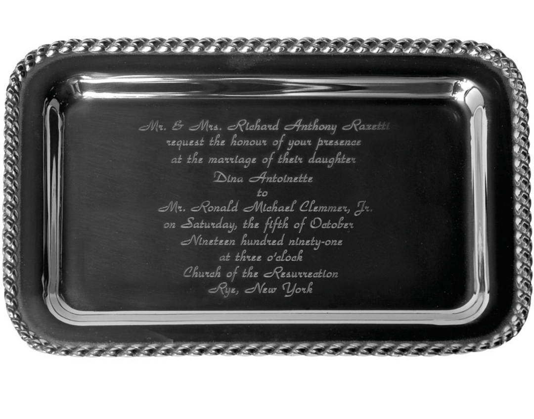 Masthead Wedding Invitation Tray