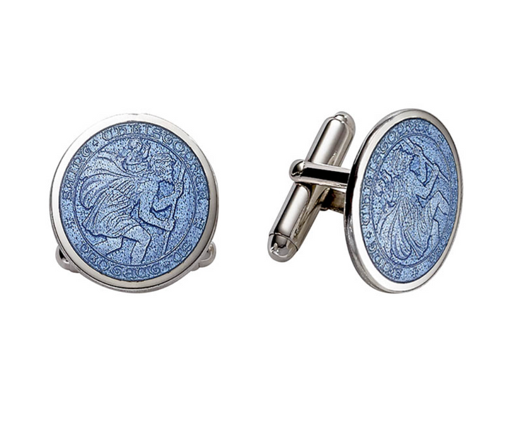 Enameled St. Christopher Cufflinks