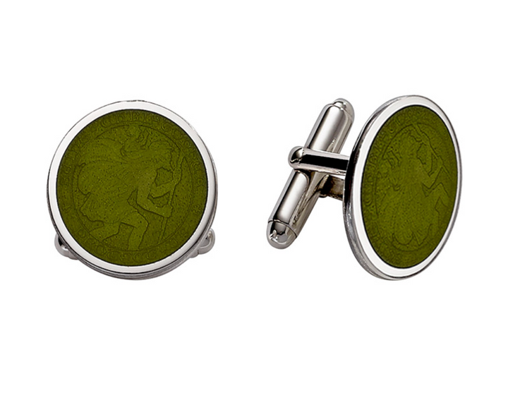 Enameled St. Christopher Cufflinks