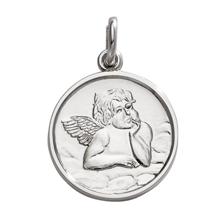Enameled Cherub Pendant