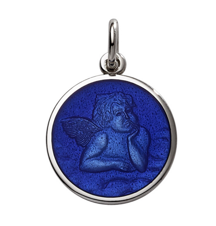 Enameled Cherub Pendant