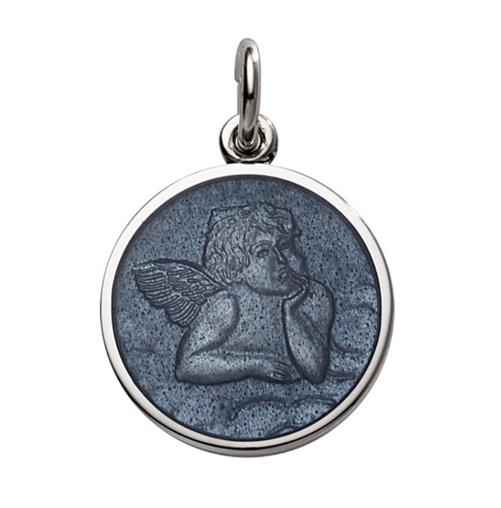 Enameled Cherub Pendant