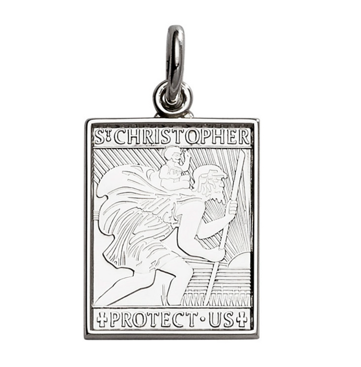 Rectangle St. Christopher's Pendant