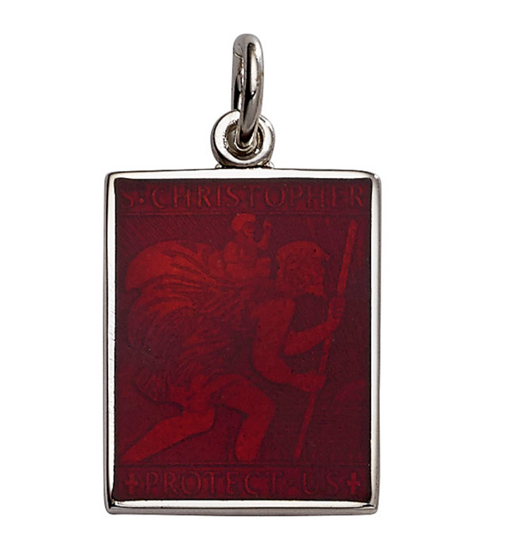 Rectangle St. Christopher's Pendant
