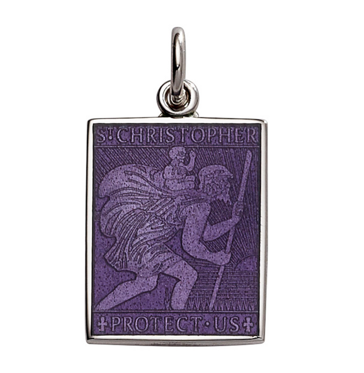 Rectangle St. Christopher's Pendant