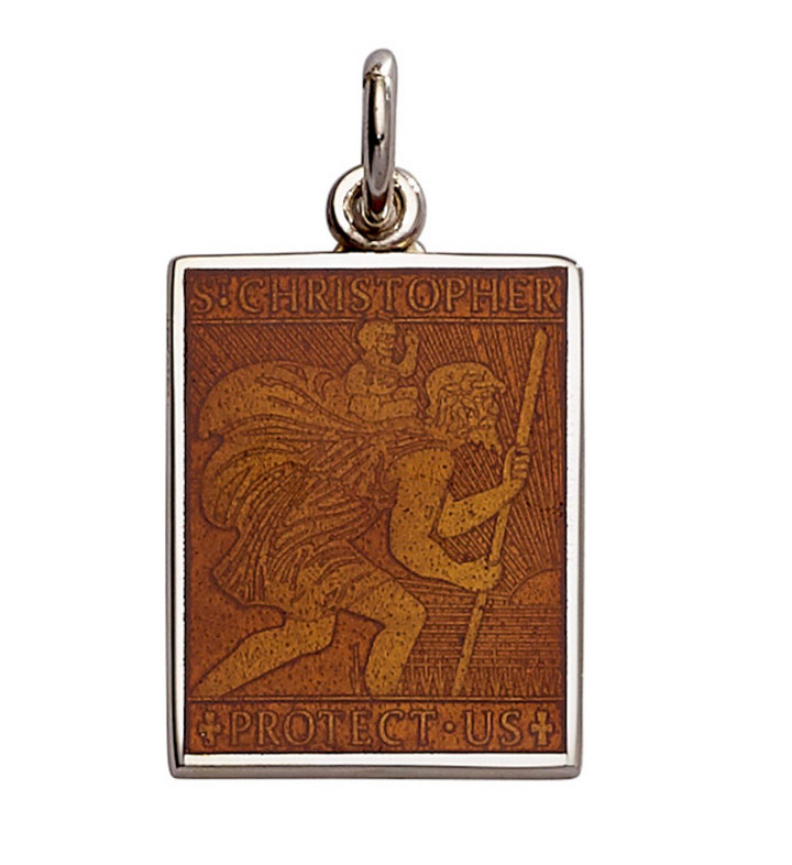 Rectangle St. Christopher's Pendant