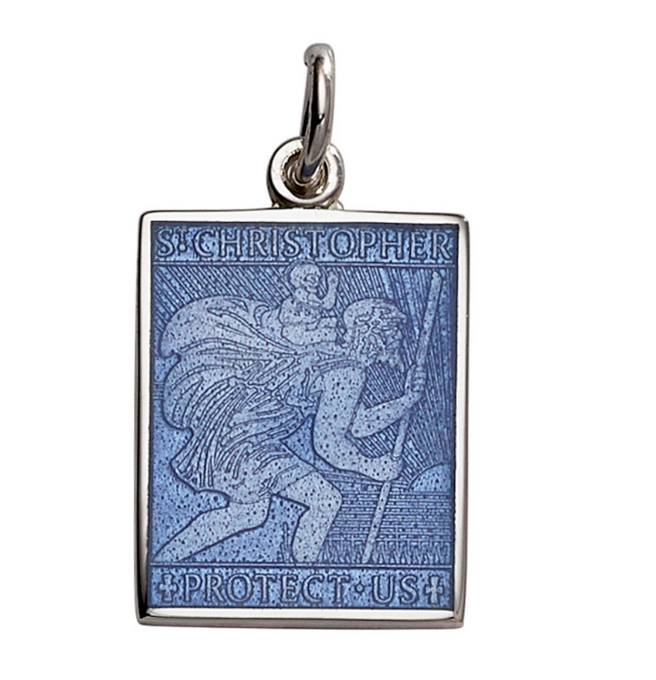Rectangle St. Christopher's Pendant