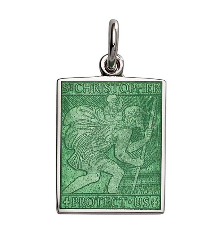 Rectangle St. Christopher's Pendant