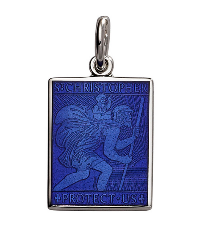 Rectangle St. Christopher's Pendant