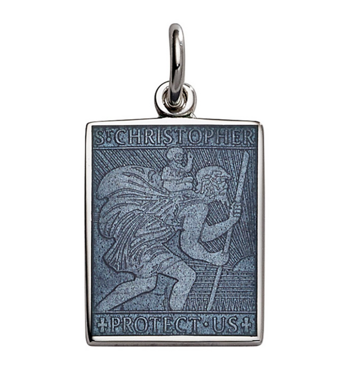 Rectangle St. Christopher's Pendant