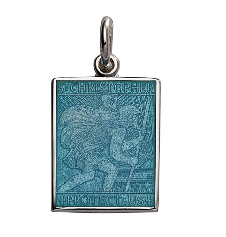 Rectangle St. Christopher's Pendant