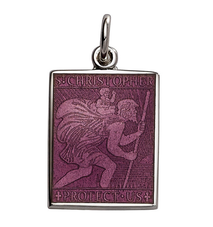 Rectangle St. Christopher's Pendant