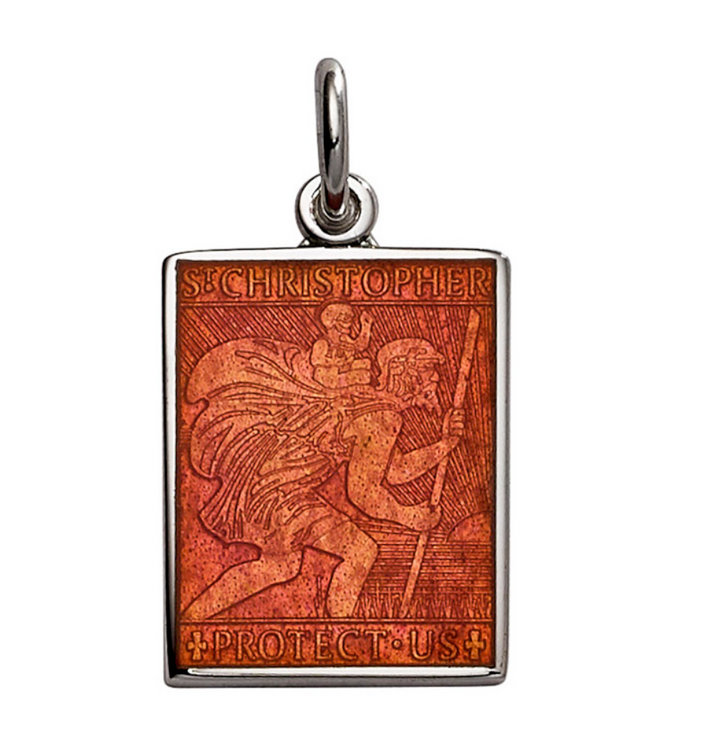 Rectangle St. Christopher's Pendant