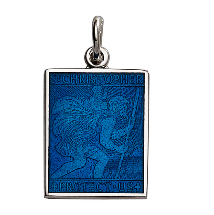 Rectangle St. Christopher's Pendant