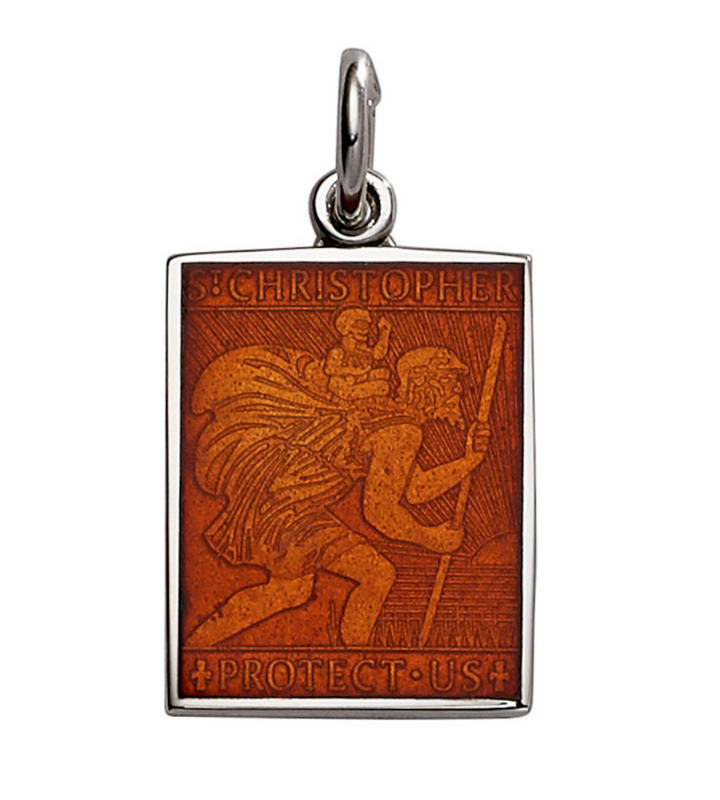 Rectangle St. Christopher's Pendant