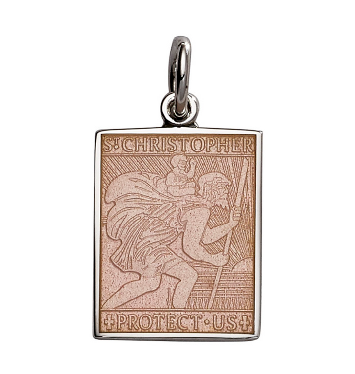 Rectangle St. Christopher's Pendant