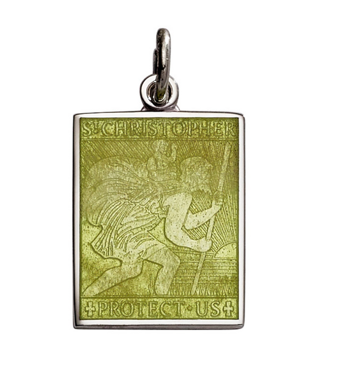 Rectangle St. Christopher's Pendant