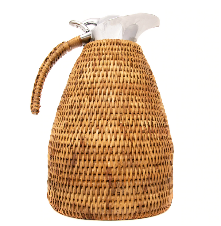 Rattan & Stainless Steel Thermos