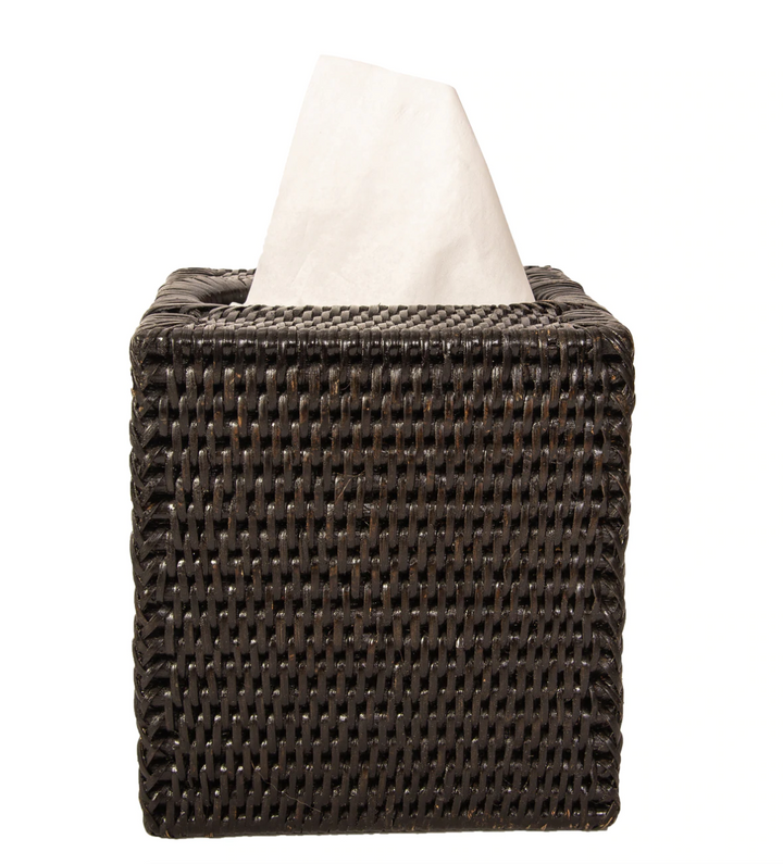 Square Rattan Tissue Box Cover