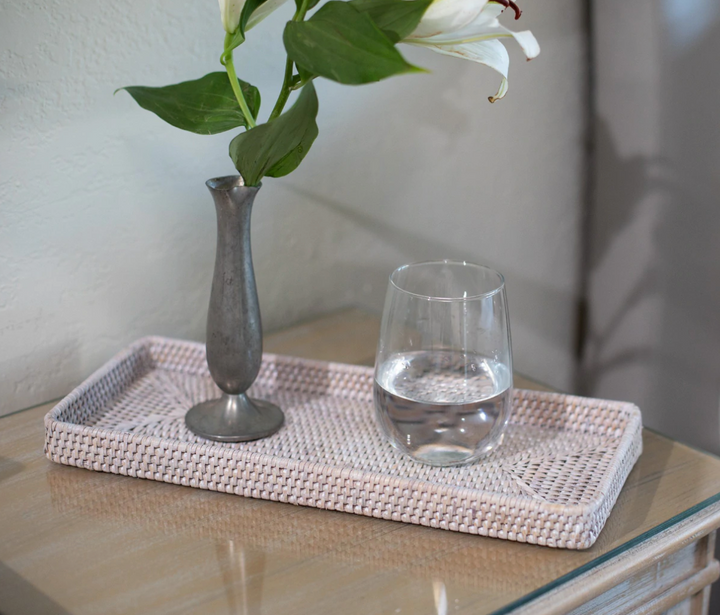 Flat Rectangular Rattan Tray (2 Sizes)