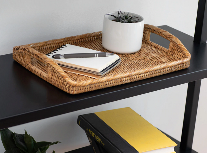 Rectangular Rattan Tray with High Handles (5 Sizes)