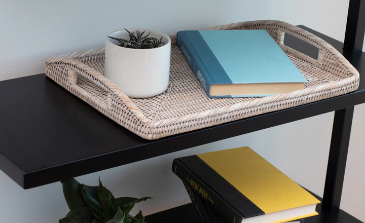 Rectangular Rattan Tray with High Handles (5 Sizes)