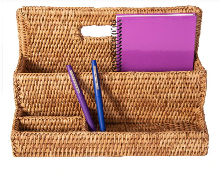 Standing Rattan Stationary Caddy