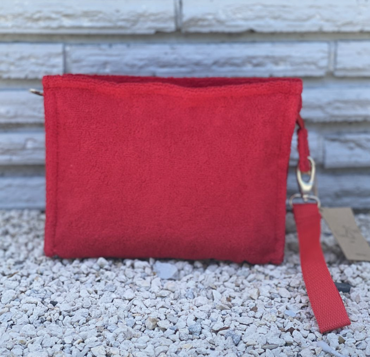 Terry Plastic Lined Clutch
